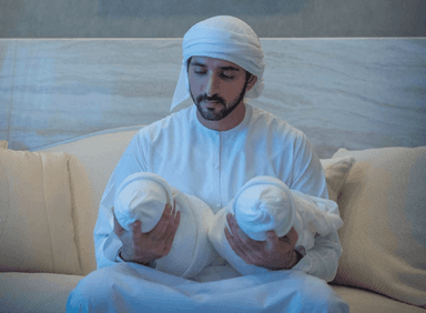 Le Cheih Hamdan jumeaux enfants 