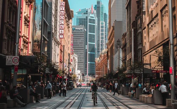 Une rue en Australie 