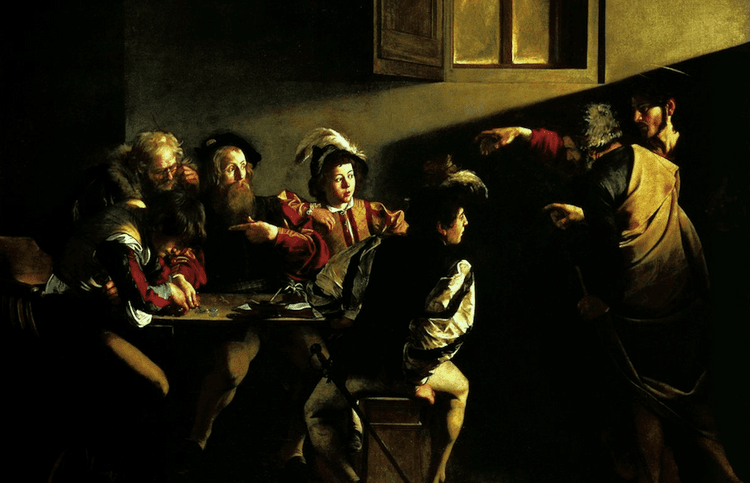 Tableau du Caravage qui le représente en autoportrait