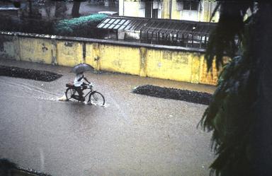 mousson à Madras en Inde 