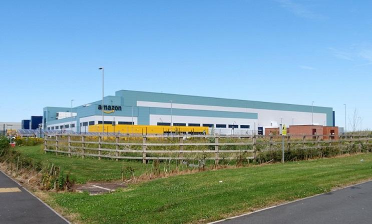 un centre logistique Amazon