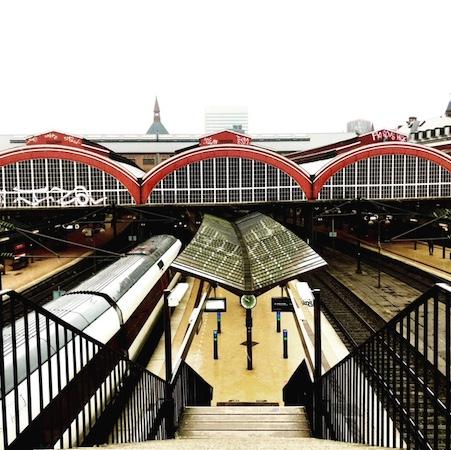 La gare DSB de Copenhague