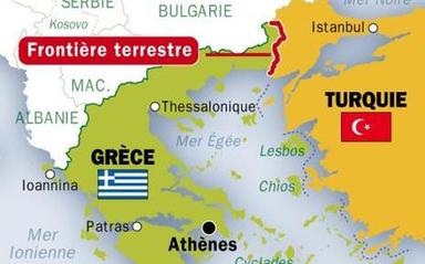 Une carte des tensions entre la Grèce et la Turquie