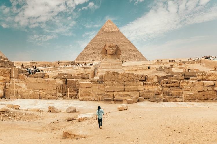 Une pyramide en Egypte 