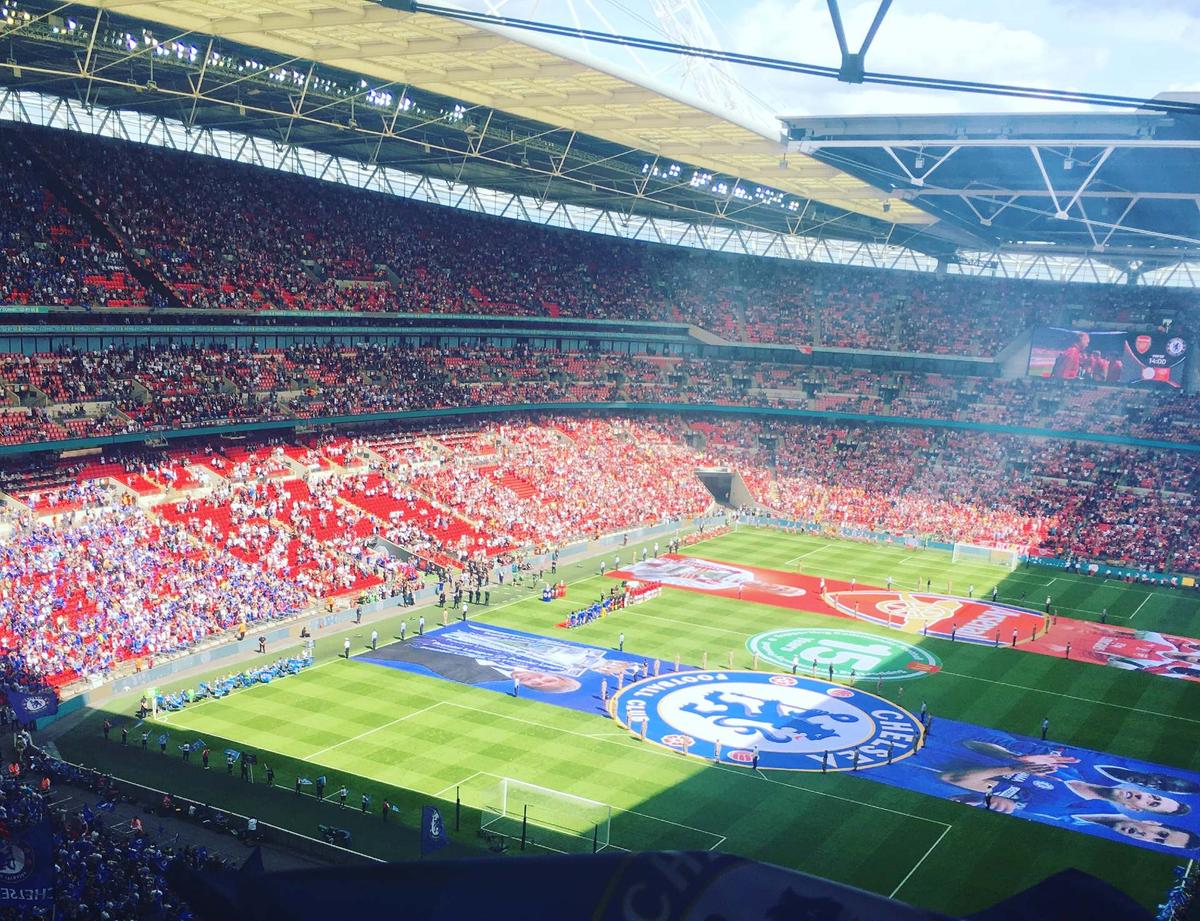 Le stade de Wembley vu de l'intérieur