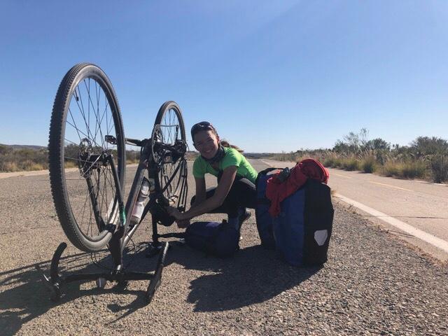 Elsa Lagache traverse les États-Unis à vélo