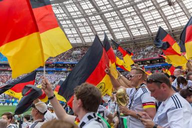 Des supporters allemands dans un stade