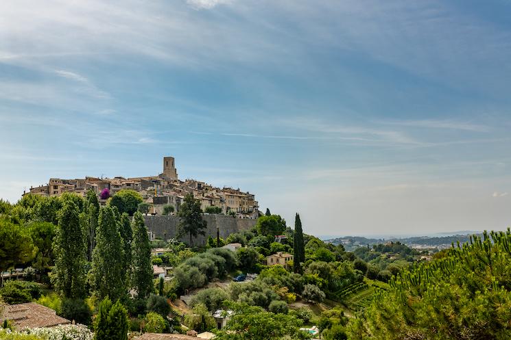 Vue arrière pays niçois