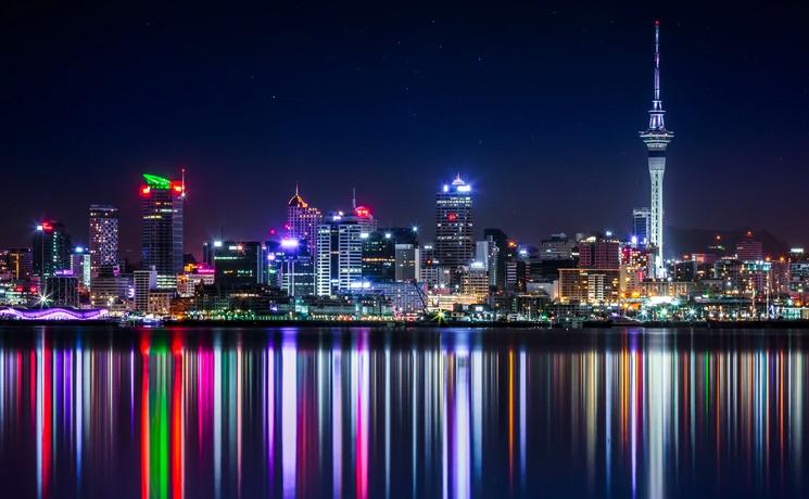 La ville d'Auckland en Nouvelle-Zélande