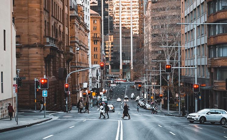 Une rue à Sydney