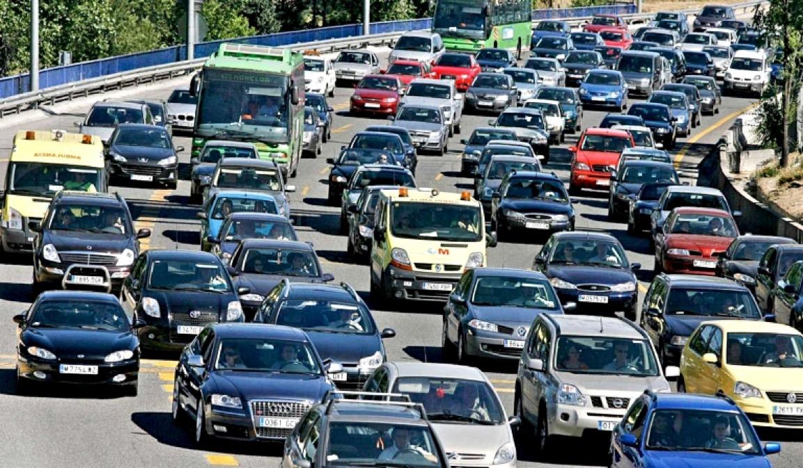 Embouteillage sur les routes andalouses fin août 