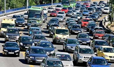 Embouteillage sur les routes andalouses fin août 