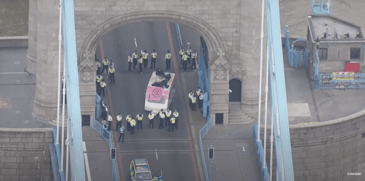 Extinction Rebellion tower bridge ecology