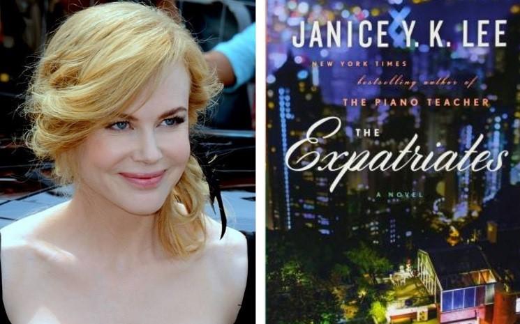 Nicole Kidman et l'affiche de la série The Expatriates