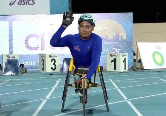 Van Von athlète paralympique cambodgien Source Van Von