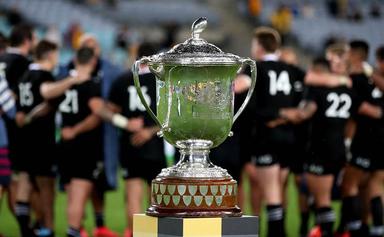 la bledisloe cup sur son socle