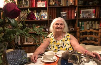 Colette Lazarev, 87 ans à son domicile à Rome.