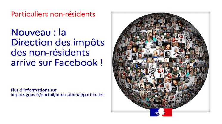 La direction des impôts des non-résidents sur Facebook