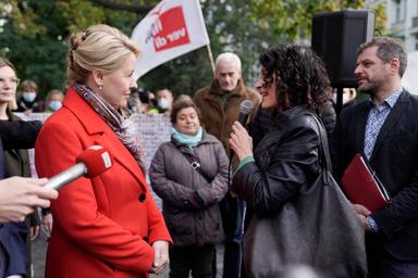 Franziska Giffey et Bettina Jarasch