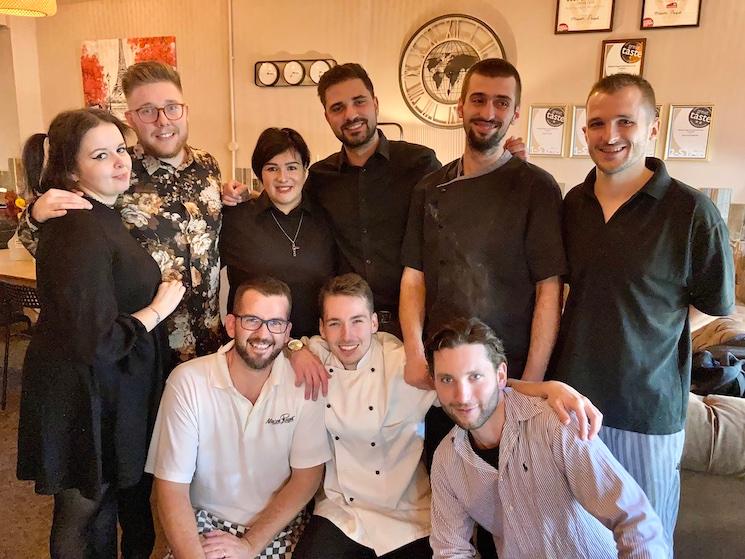 Toute l'équipe de la boulangerie Puget à Londres 