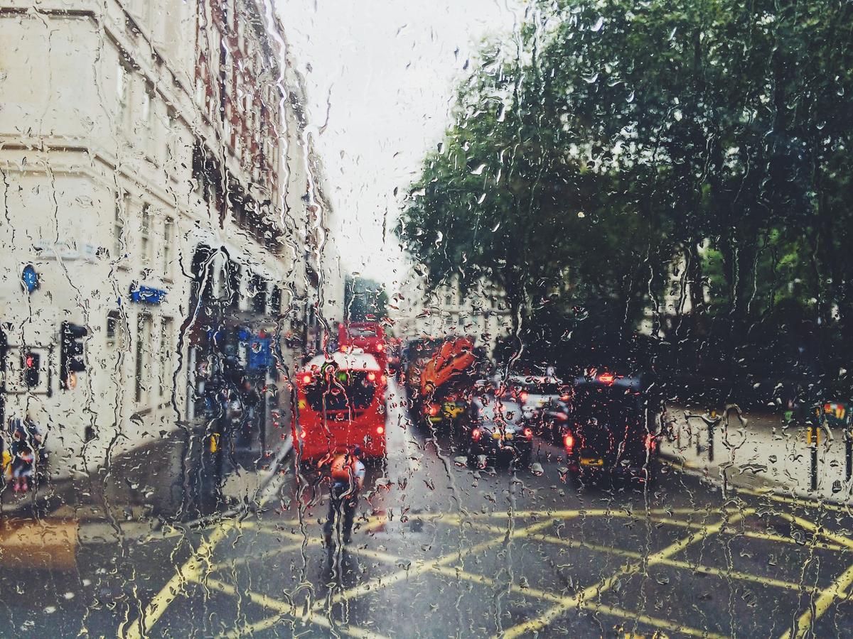 londres sous la pluie 