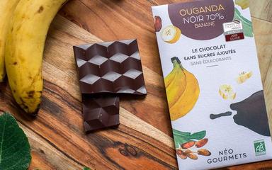 chocolat noir à la banane