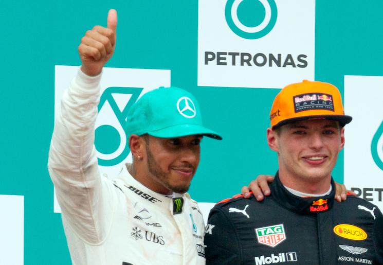 Max Verstappen et Lewis Hamilton au Grand Prix de Malaisie 2017