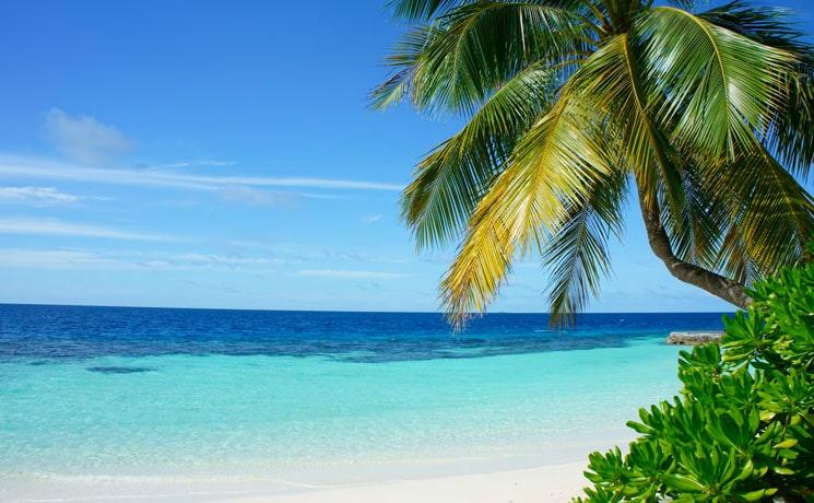 Plage de sable blanc