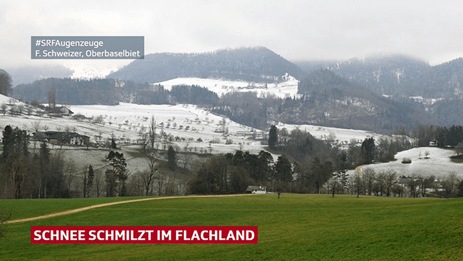  En Suisse, les premiers flocons sont tombés en plaine et dans certaines régions