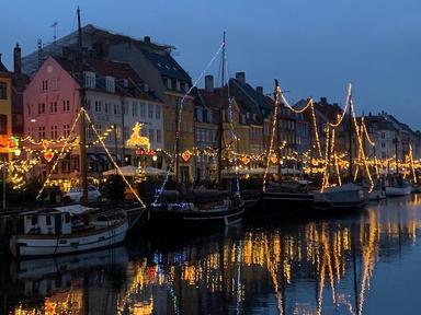 le quartier de Nyhavn à Copenhague en période de Noël