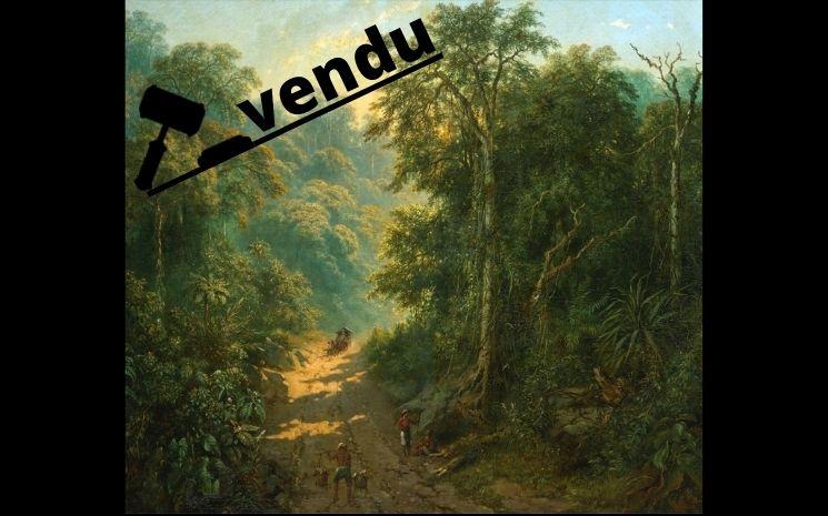 Tableau de Raden Saleh - Route descendante du Mont Megamendung