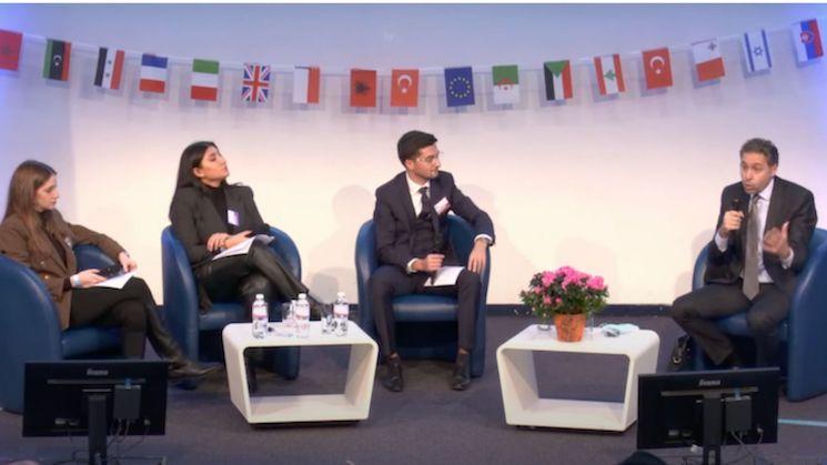 Conférence à l'école ESCP au campus de Paris avec l’ambassadeur délégué interministériel de la Méditerranée, Karim Amellal.