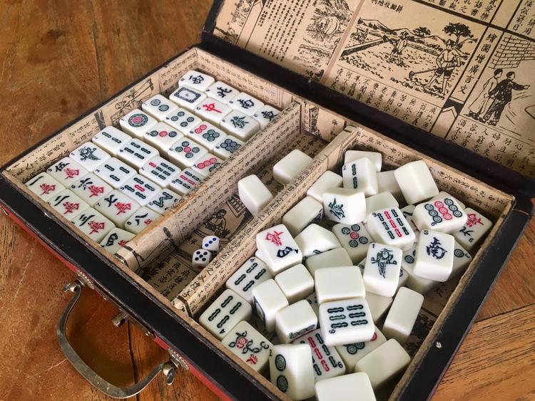 Un jeu de mahjong