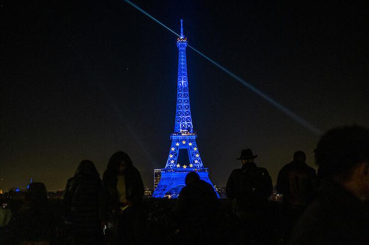 La Tour Eiffel pour la présidence française du conseil de l’Union européenne