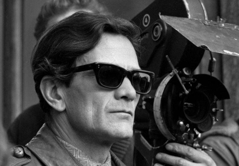 Photo en noir et blanc de Pier Paolo Pasolini