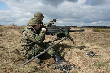 Soldats polonais en exercice