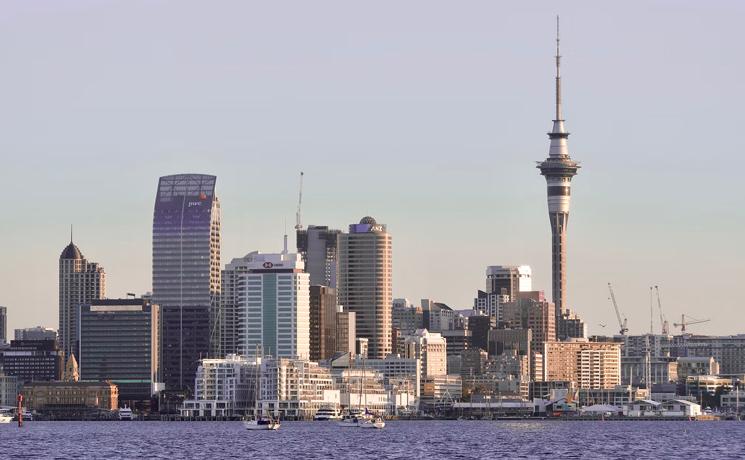 La ville d'Auckland en Nouvelle-Zélande