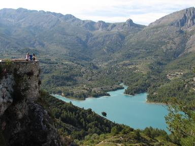 Un lac entre des montagnes