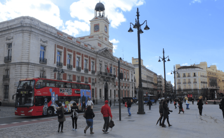 la puerta del sol à madrid