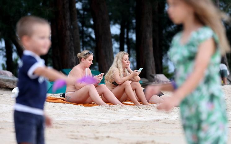 Des touristes russes en Thailande