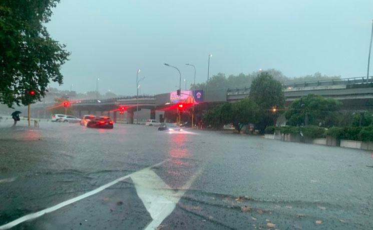 Inondations à Auckland