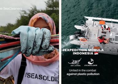 Seacleaners Sealsodier pollution plastique Bali