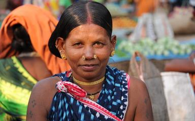 Une femme Adivasi dans le Chhattisgarh