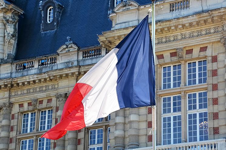 drapeau francais pour les resulatst de  l'élection presidentielle 