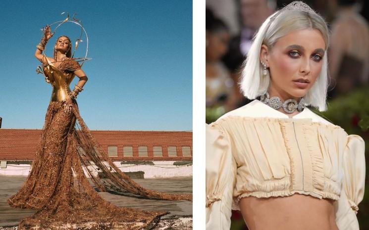 Natasha Poonawalla et Emma Chamberlain au Met gala 2022 