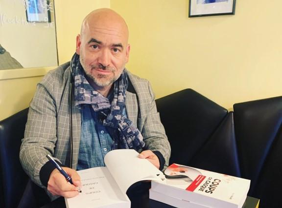 Boris Faure avec son livre Coups de Casque