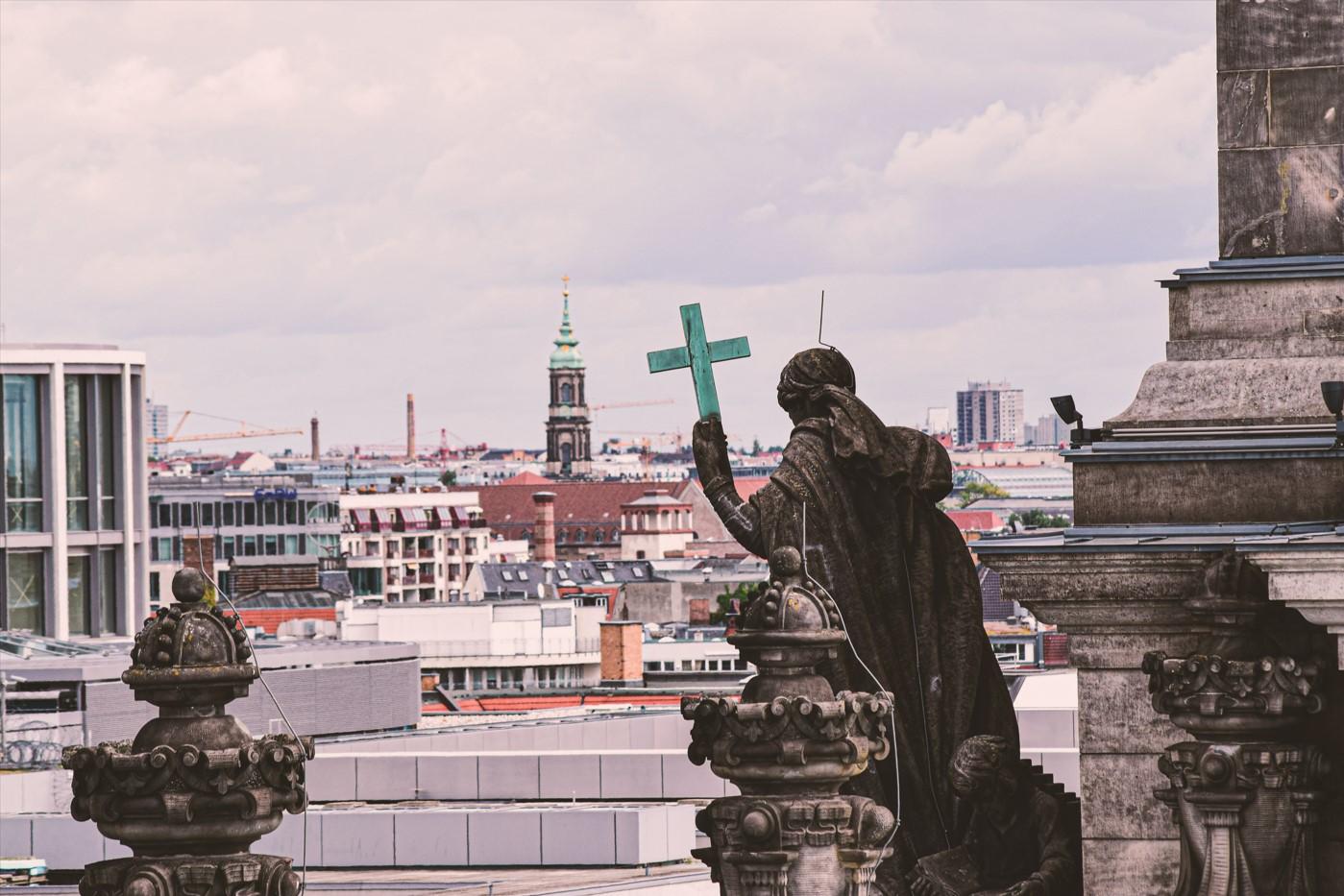 Photo prise depuis le toit d'une église à Berlin