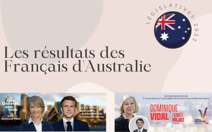 Résultats du 1er tour des législatives 2022 pour les Français d’Australie