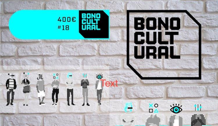 affiche grise du bono cultural pour les jeunes