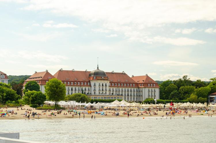 Grand Hotel Sopot plage